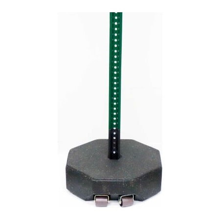 Tire Conversion Technologies TCT Octagon Sign Base 60 Lbs, W/ Wheels & U-Channel Adaptor / 6' U-Channel Post SB-60-W-U-6